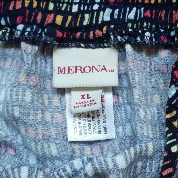 Drawstring Rainbow Block Skirt - Picture 5 of 7